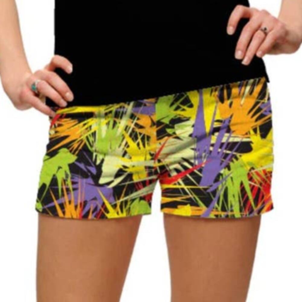 Loudmouth Golf Shorts Splatterific Mini MTO Sz 6 Multicolor
